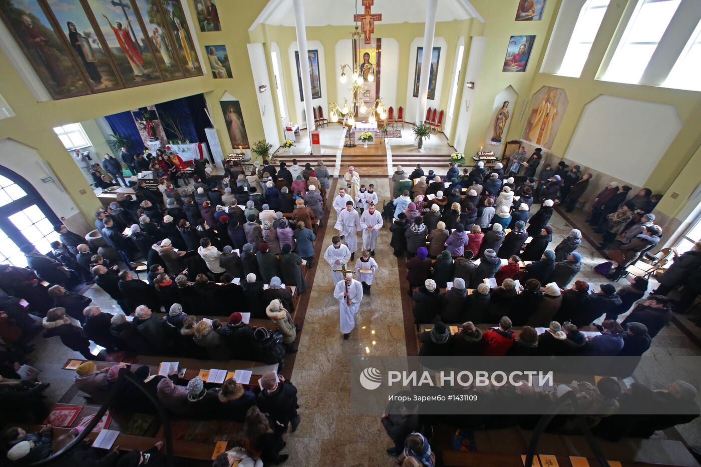 Празднование католической Пасхи в Калининграде