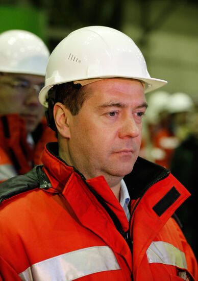 Рабочая поездка Д.Медведева в Новокузнецк