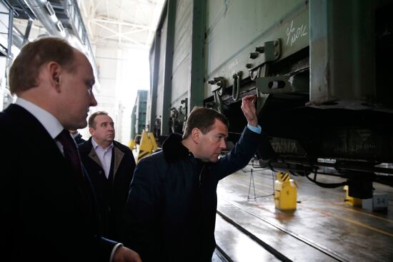 Рабочая поездка Д.Медведева в Новокузнецк