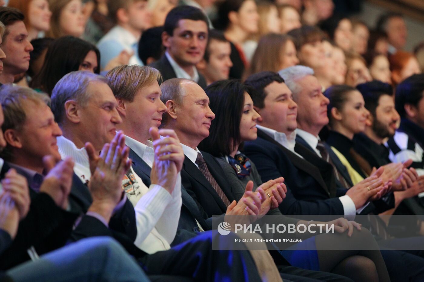 Президент В.Путин на открытии штаб-квартиры "Планеты КВН"