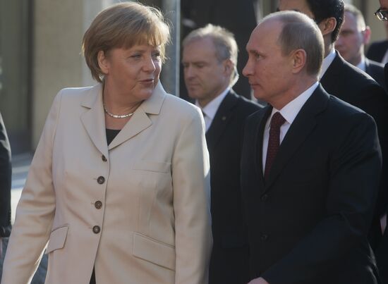 Рабочий визит В.Путина в Германию