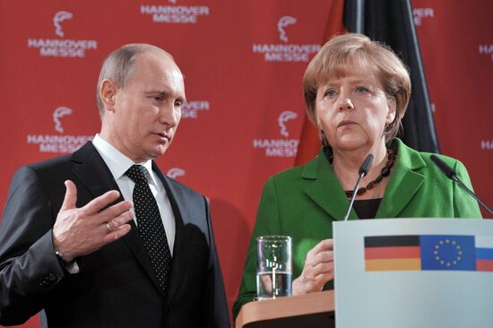 Рабочий визит В.Путина в Германию. День второй
