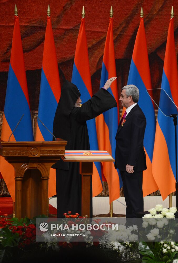 Серж Саргсян вступил в должность президента Армении