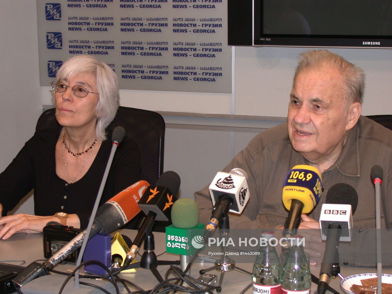 Эльдар Рязанов с супругой Эммой в Тбилиси