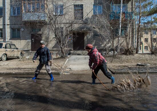 Весенним днем в Новосибирске