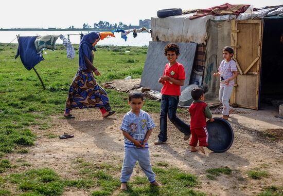 Сирийские беженцы в Ливане