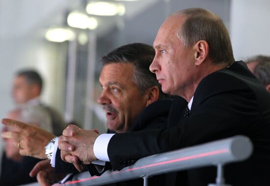 В.Путин посетил открытие юниорского ЧМ по хоккею в Сочи