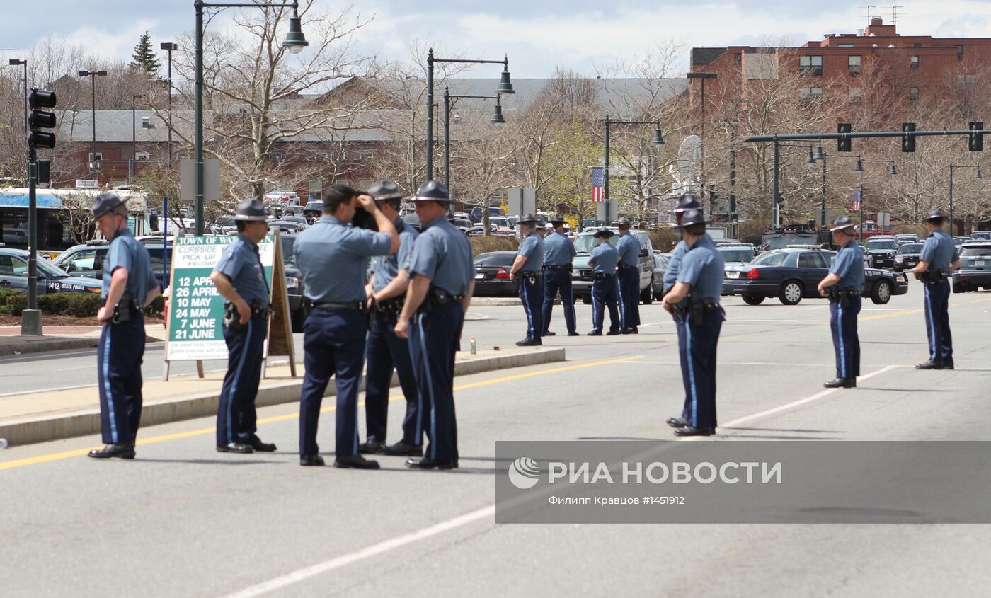 Спецоперация по розыску подозреваемого в Бостонских терактах