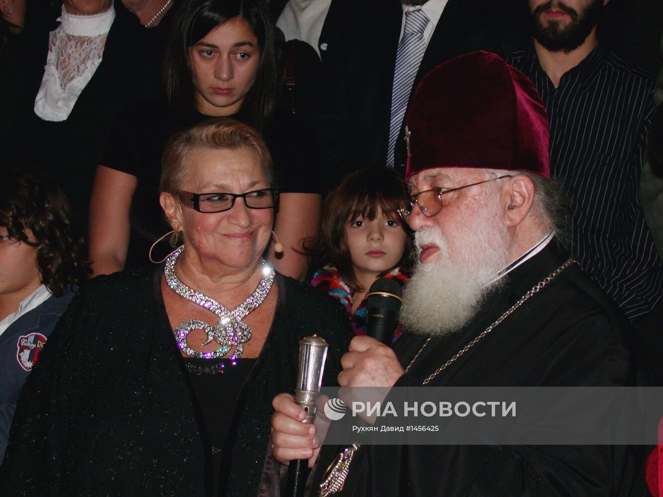 Софико Чиаурели и Католикос-Патриарх всея Грузии Илья II