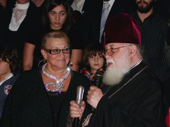 Софико Чиаурели и Католикос-Патриарх всея Грузии Илья II