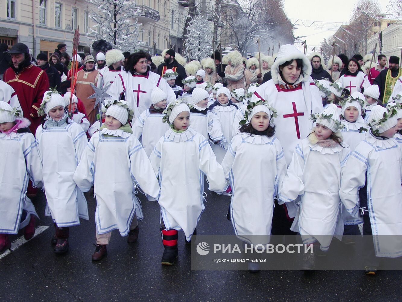 Рождественское шествие в Тбилиси