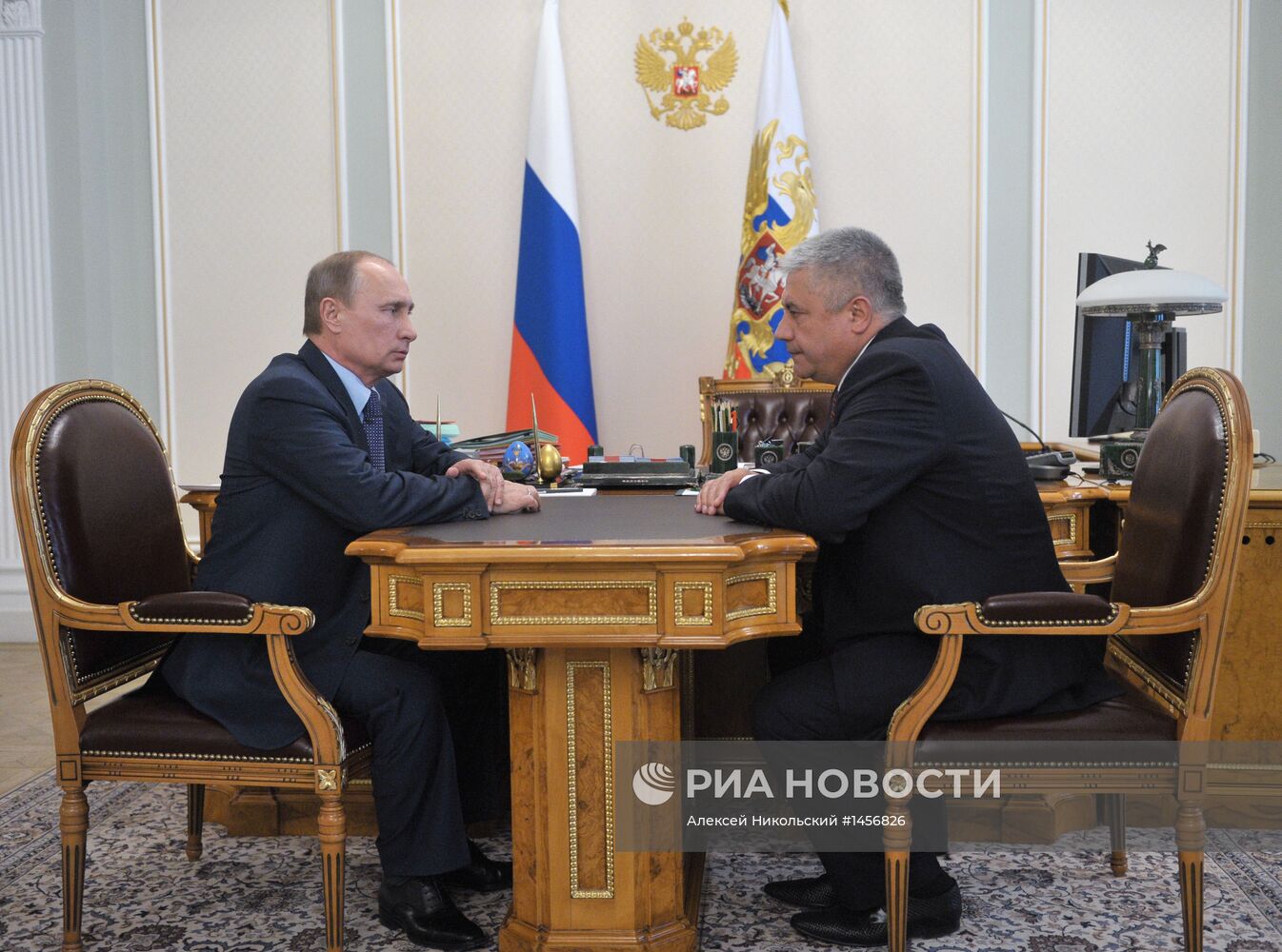 Встреча В.Путина и В.Колокольцева