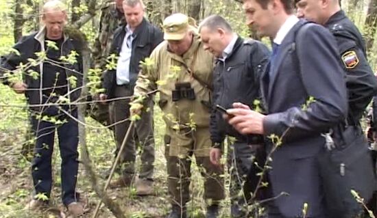 Тайник с оружием "белгородского стрелка" обнаружен в лесу