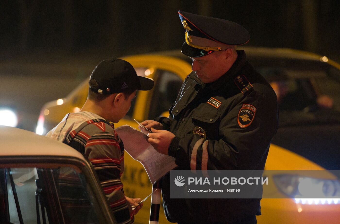 Рейд ГИБДД по выявлению нетрезвых водителей в Новосибирске