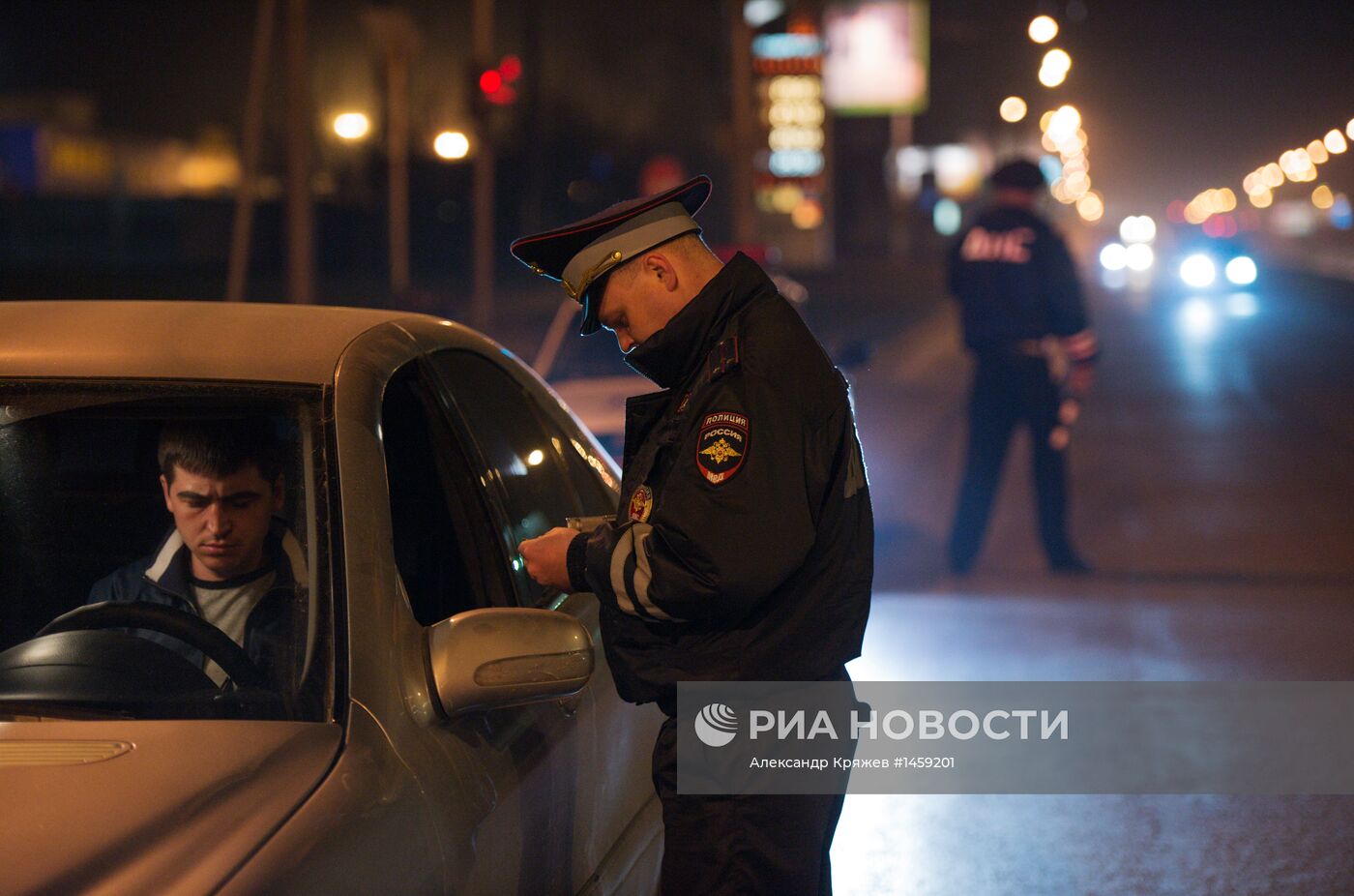 Рейд ГИБДД по выявлению нетрезвых водителей в Новосибирске