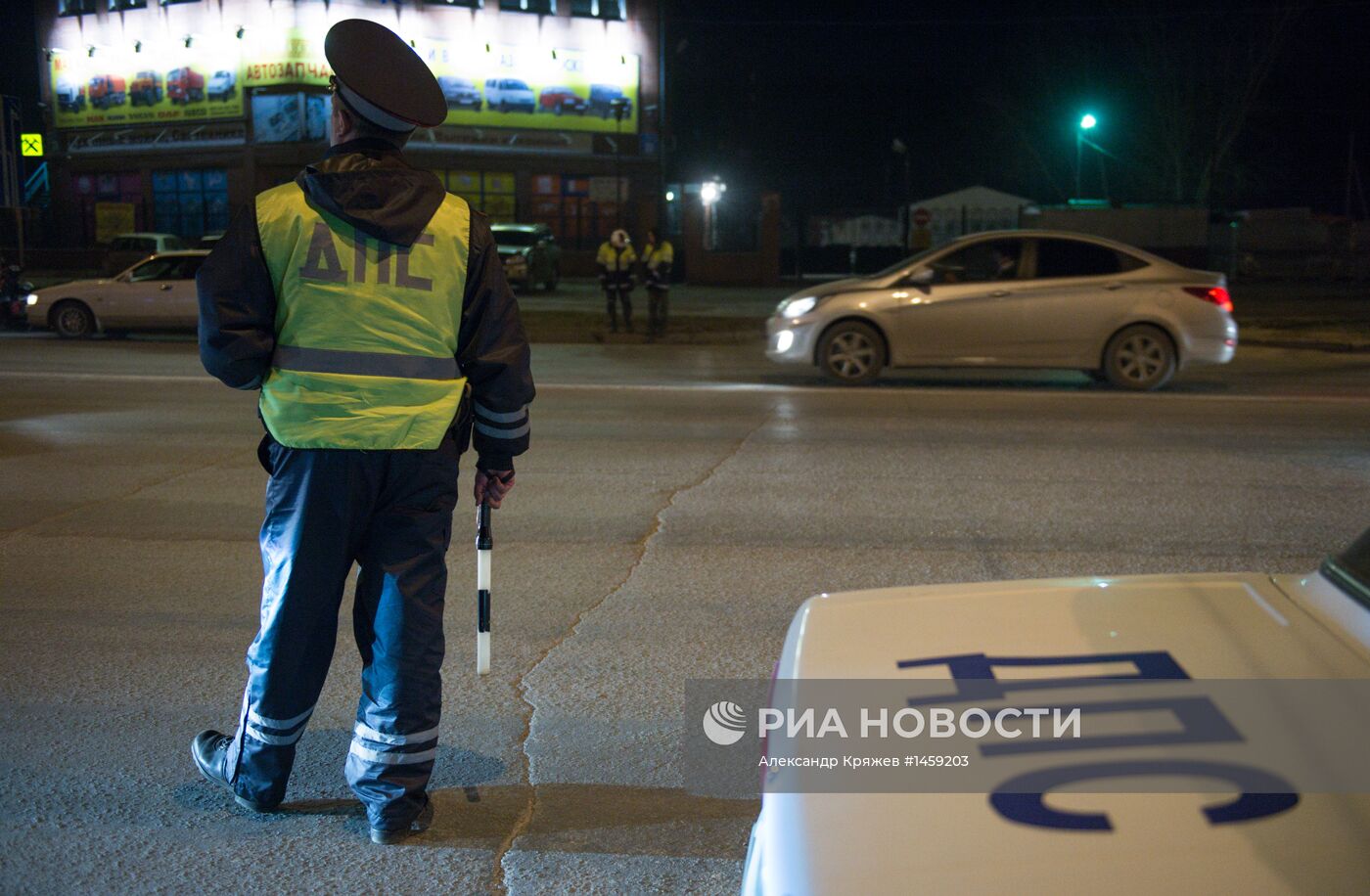 Рейд ГИБДД по выявлению нетрезвых водителей в Новосибирске