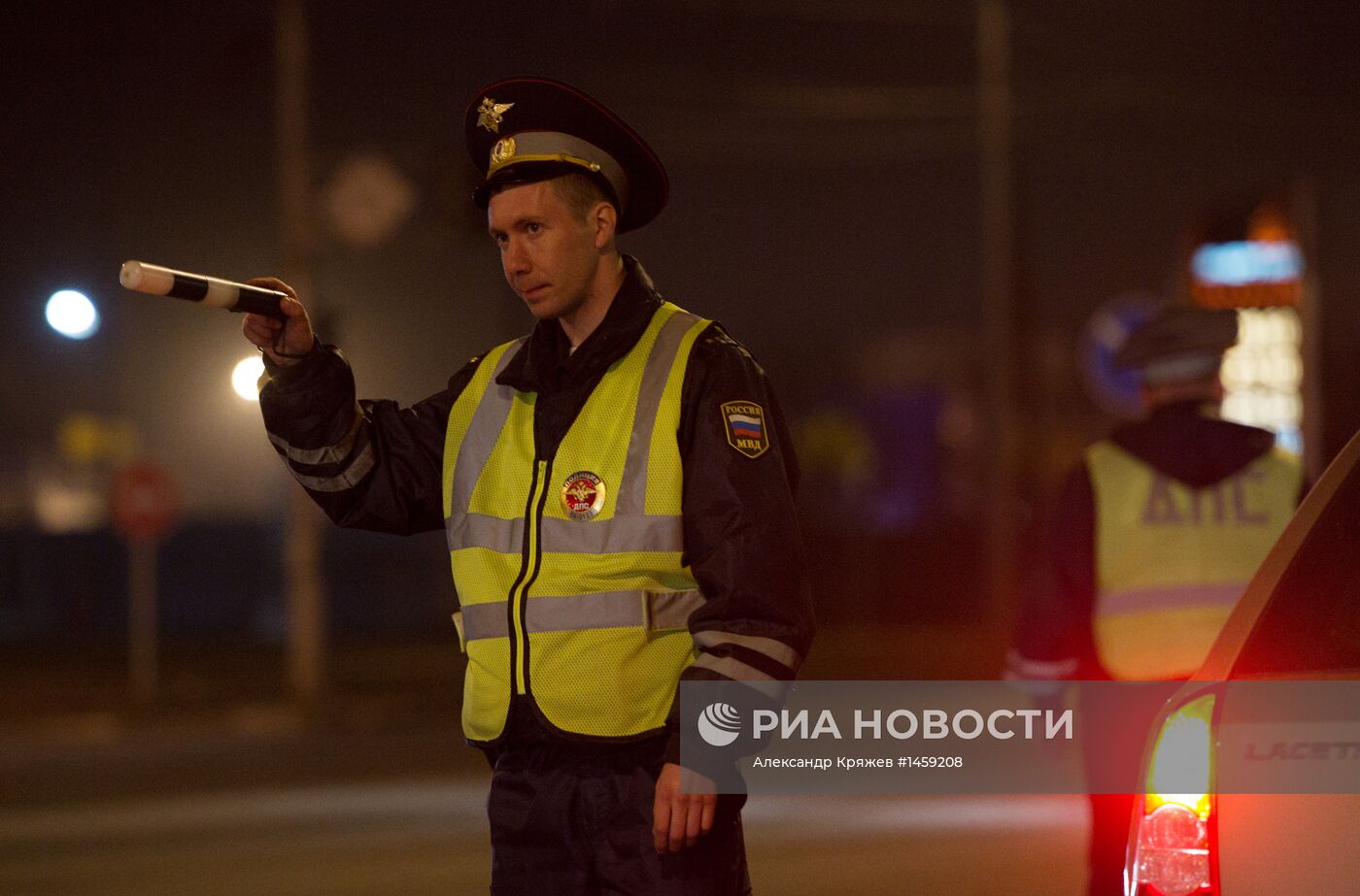 Рейд ГИБДД по выявлению нетрезвых водителей в Новосибирске
