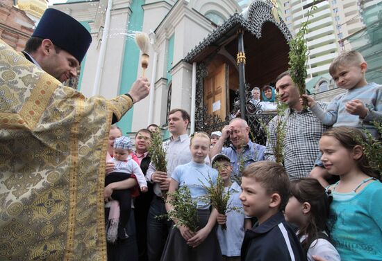 Вербное воскресенье в Киеве