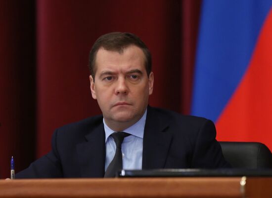 Д. Медведев на заседании расширенной коллегии Минэкономразвития