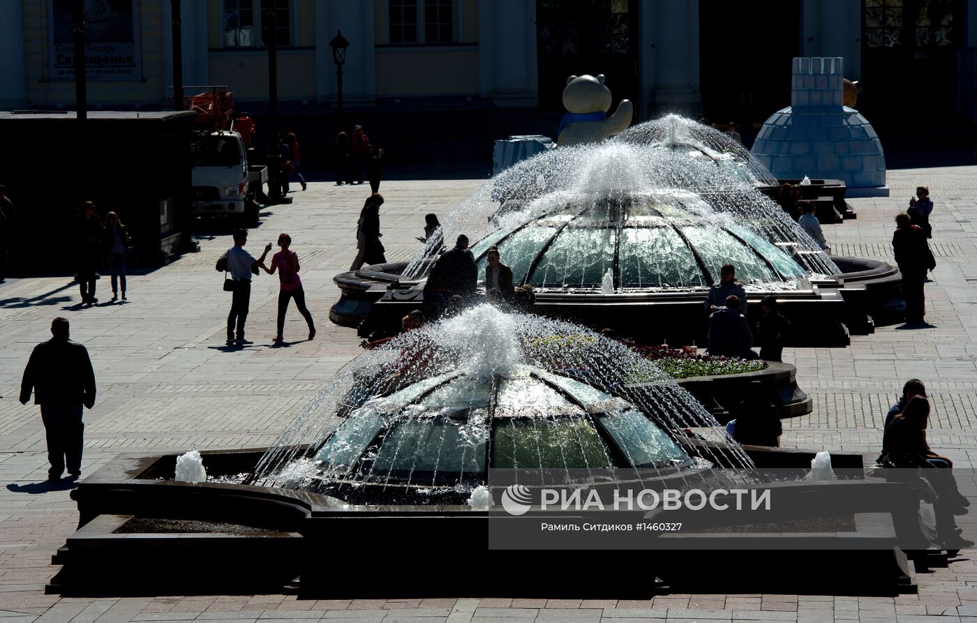 Начало сезона работы московских фонтанов