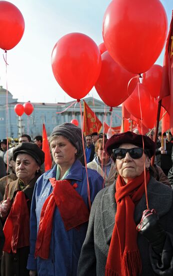 Первомайская демонстрация в Чите