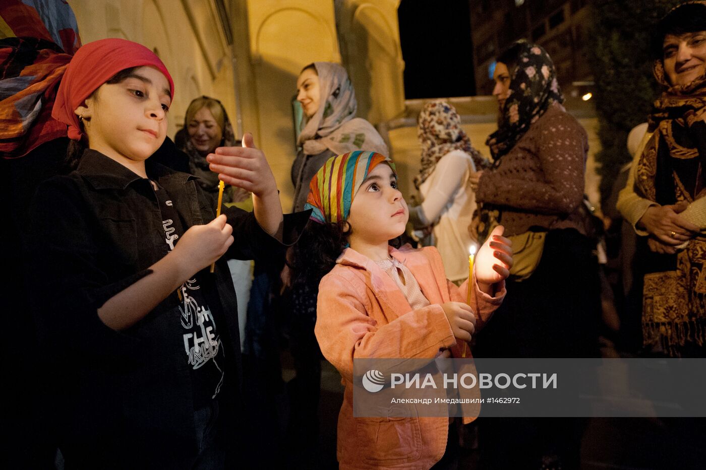 Празднование Пасхи в Тбилиси