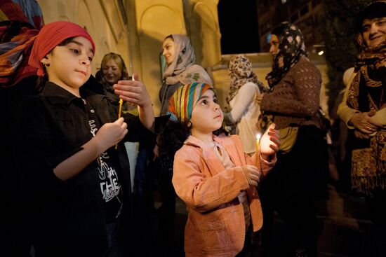 Празднование Пасхи в Тбилиси