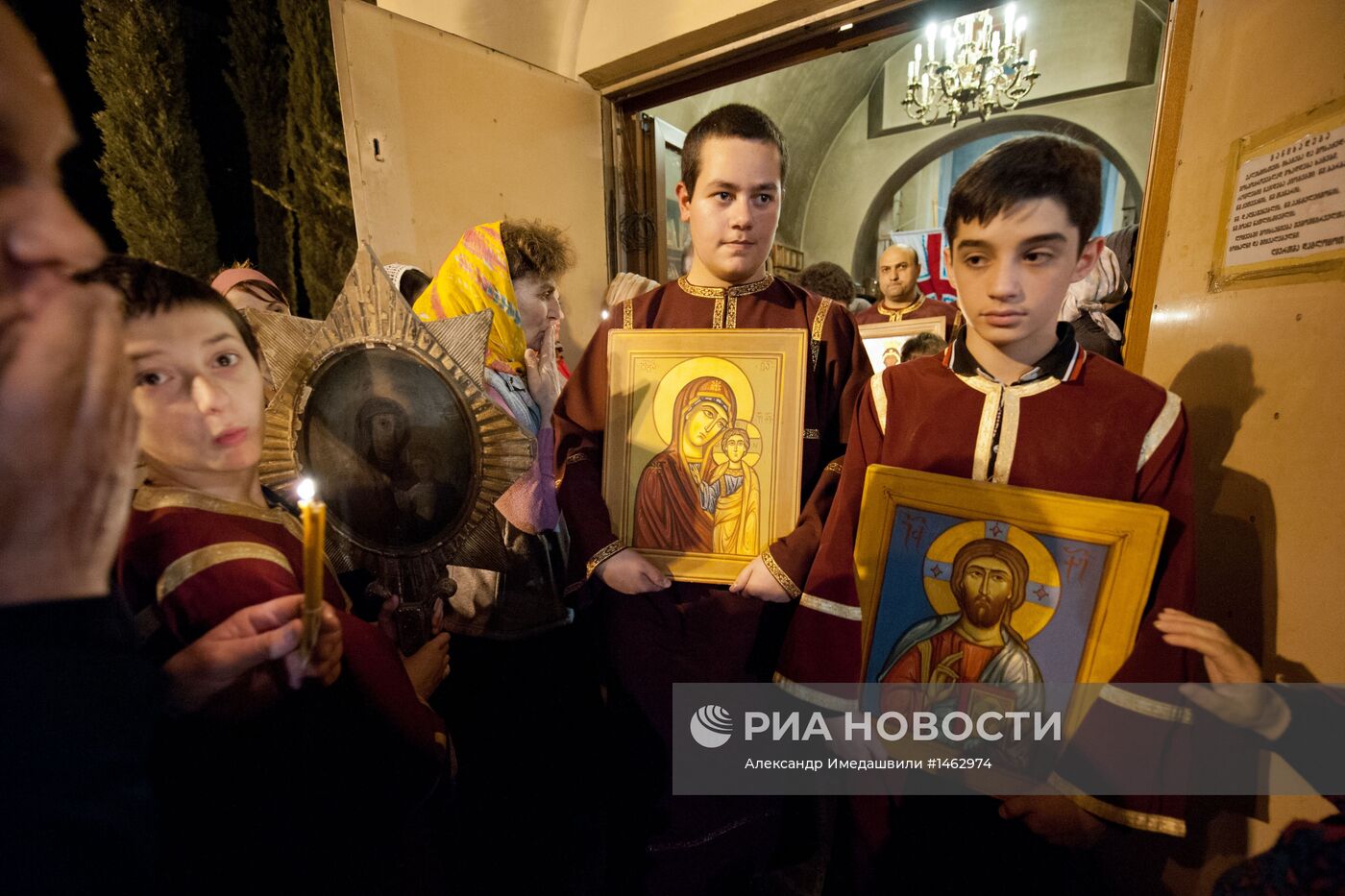 Празднование Пасхи в Тбилиси