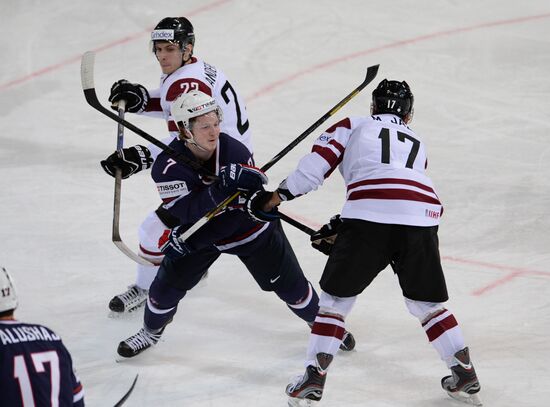 Хоккей. Чемпионат мира. Матч Латвия – США