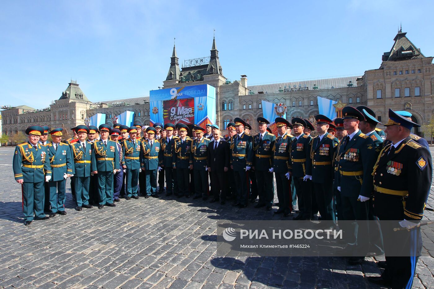 В.Путин на параде на Красной площади
