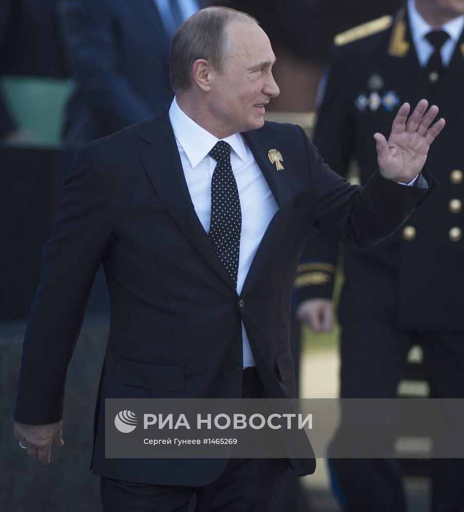 В.Путин на параде Победы на Красной площади