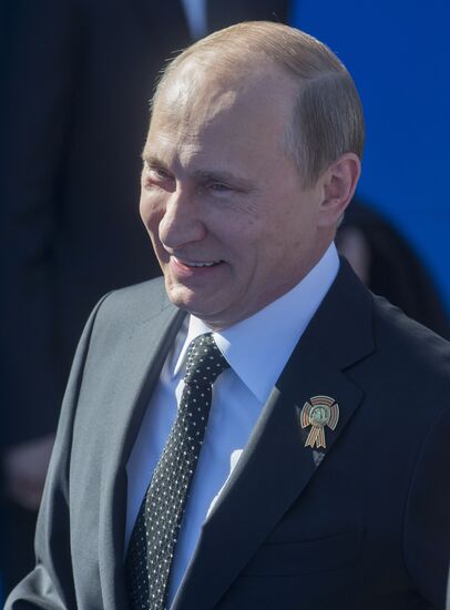 В.Путин на параде Победы на Красной площади