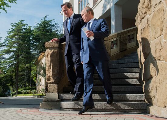Встреча президента В.Путина с Д.Кэмероном в Сочи