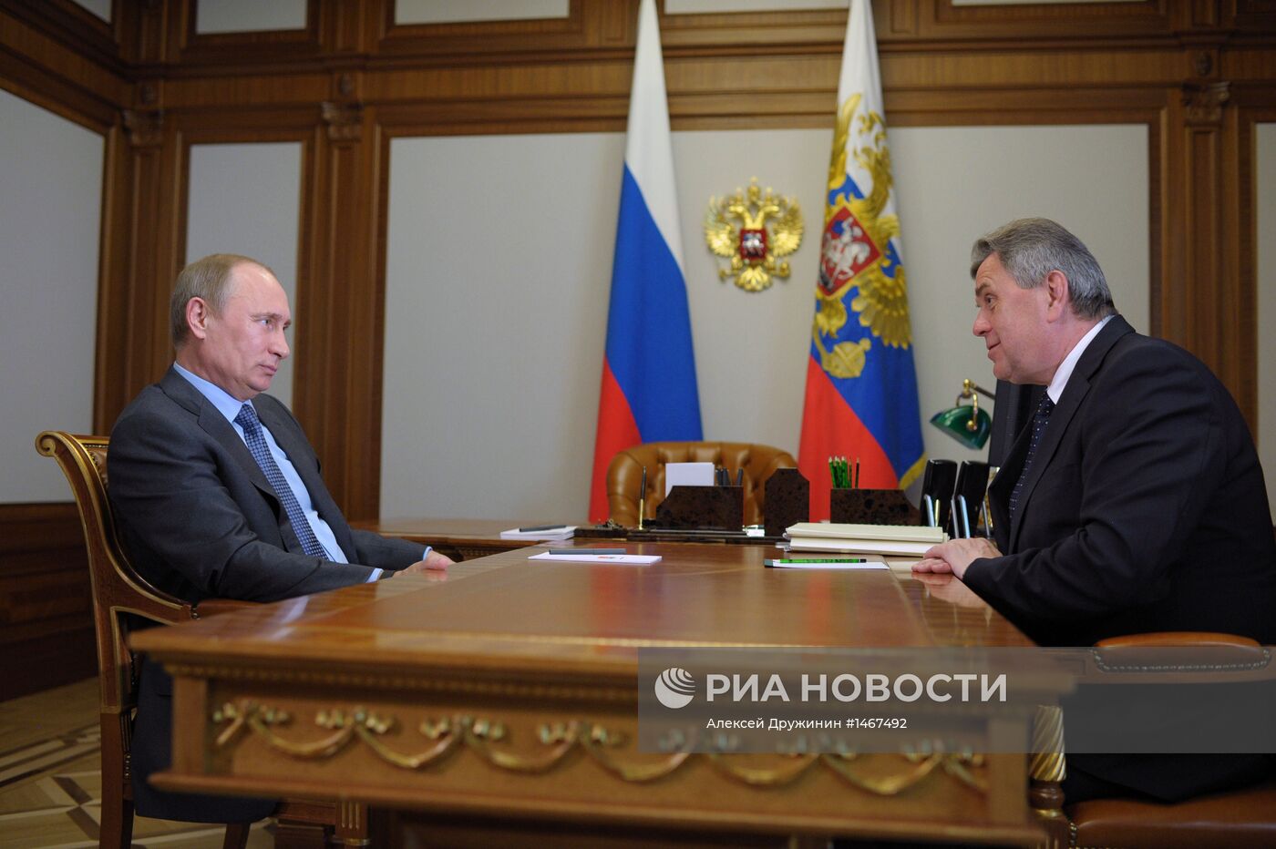 Рабочая встреча В.Путина с С.Ястребовым