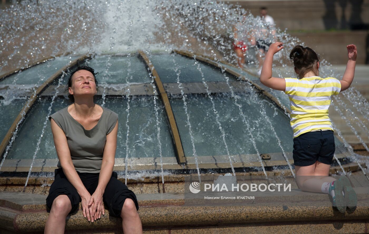 Жара в Москве