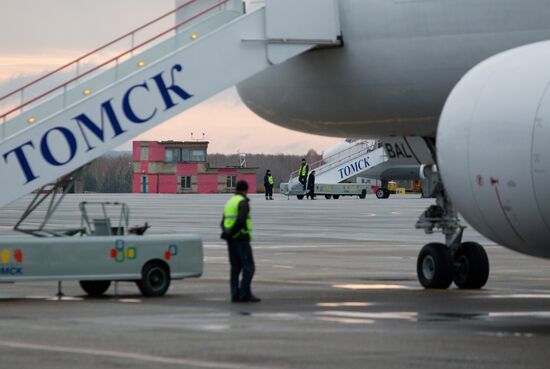 Первый международный рейс отправился из аэропорта Томска