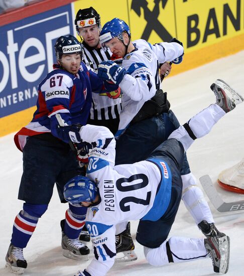 Хоккей. Чемпионат мира. Матч Финляндия - Словакия