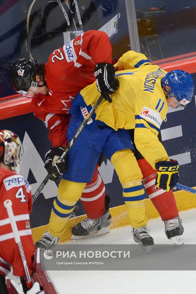 Хоккей. Чемпионат мира. Матч Канада - Швеция