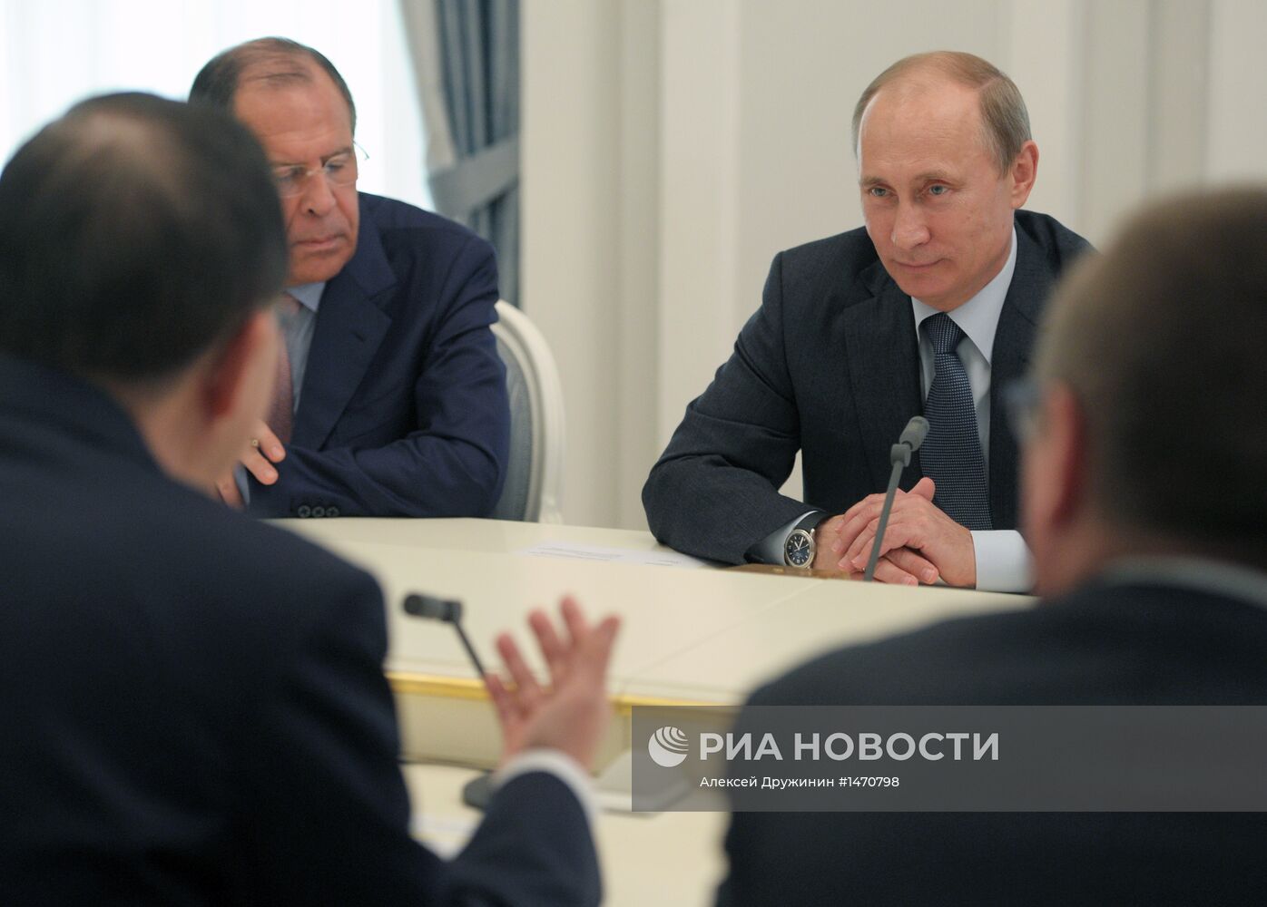 Встреча Владимира Путина с Пан Ги Муном