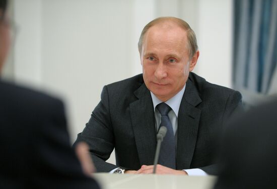 Встреча Владимира Путина с Пан Ги Муном
