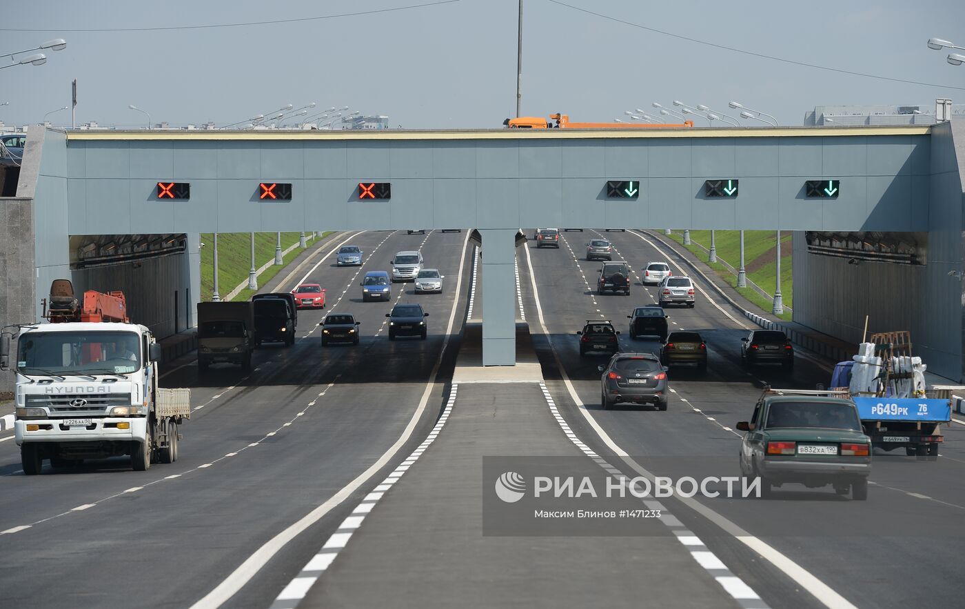 Открытие тоннеля на Варшавском шоссе