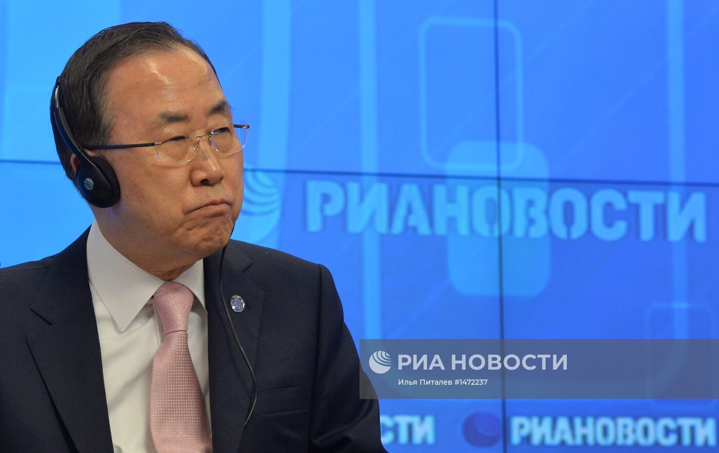 Генеральный секретарь ООН Пан Ги Мун посетил РИА Новости