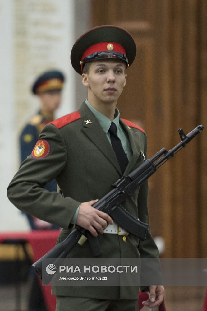Принятие военной присяги российскими спортсменами