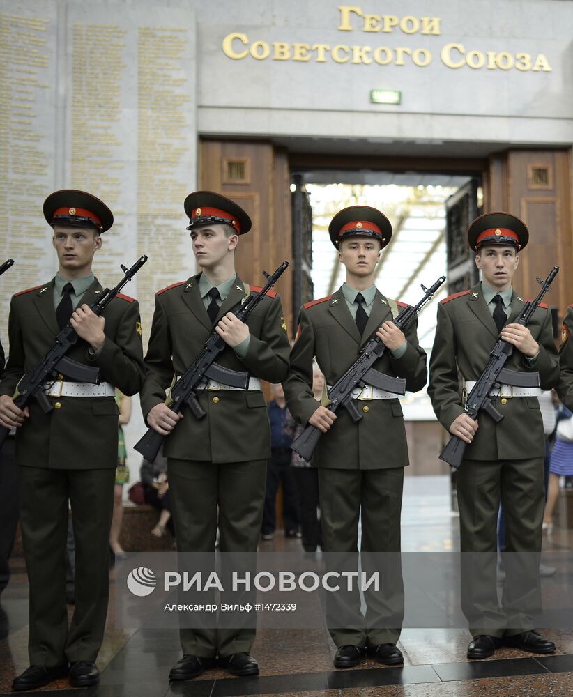 Принятие военной присяги российскими спортсменами