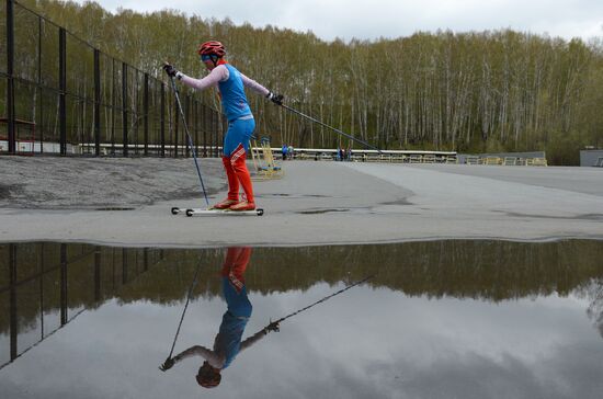 Биатлон. Тренировка женской сборной России