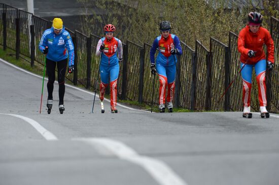 Биатлон. Тренировка женской сборной России