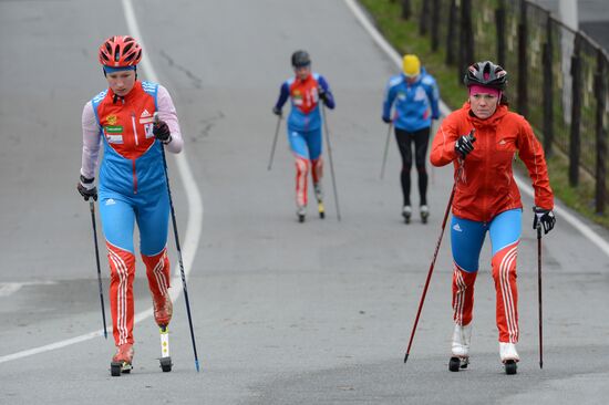 Биатлон. Тренировка женской сборной России