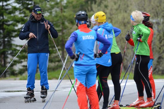 Биатлон. Тренировка женской сборной России