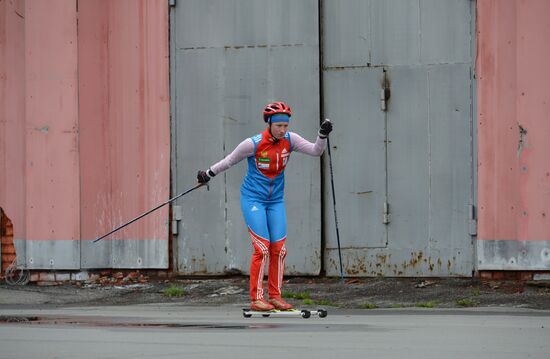 Биатлон. Тренировка женской сборной России