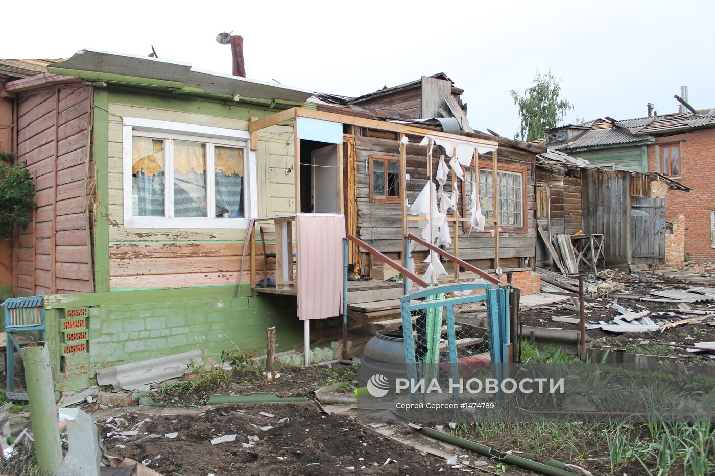 Последствия смерча в городе Ефремов Тульской области